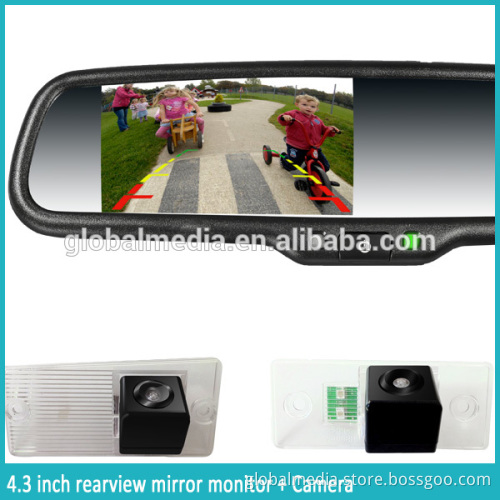 4.3 inch parking sensor mirror monitor with LCD display and genuine bracket